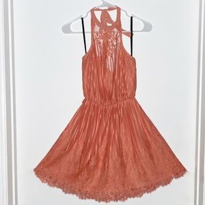 Bebe Coral lace dress